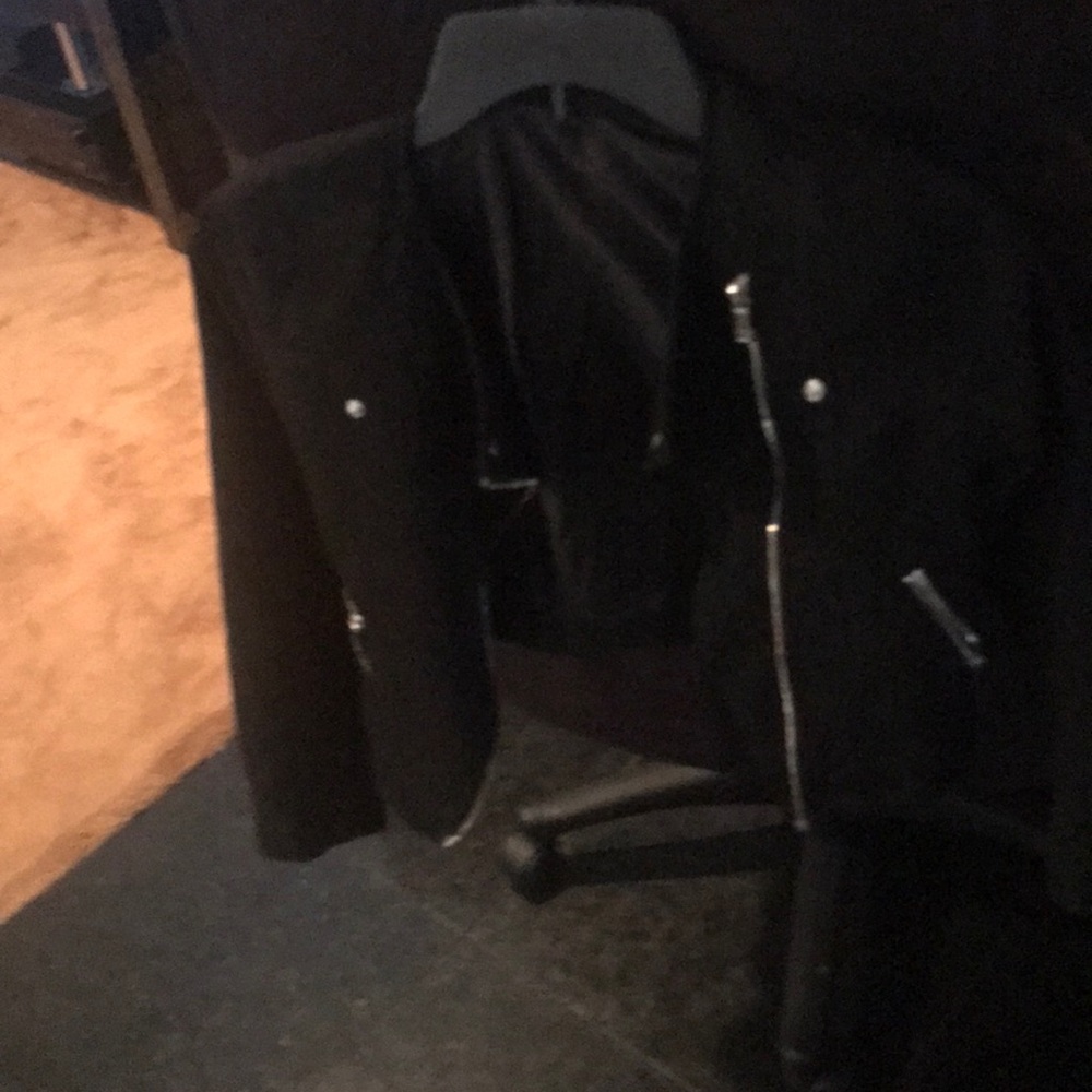 Black faux suede children’s jacket